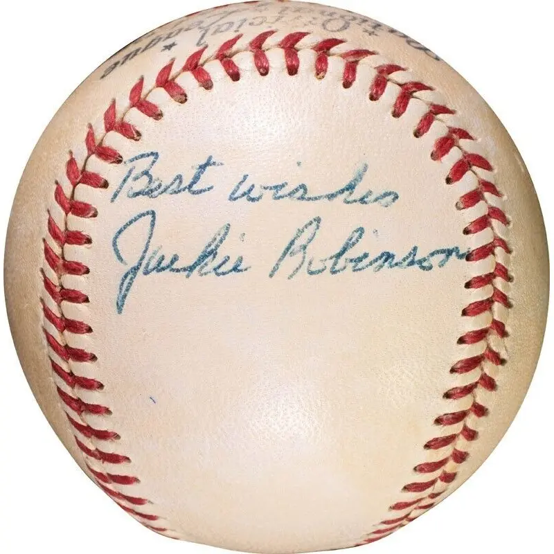 The Finest Jackie Robinson Single Signed National League Baseball PSA DNA COA