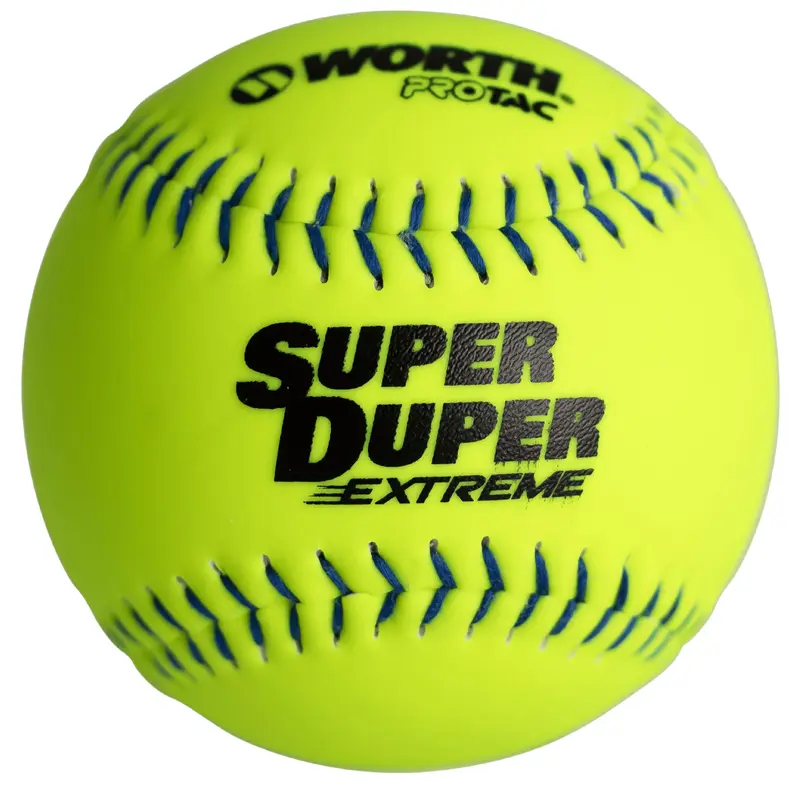 Worth Super Duper Extreme Blue Stitch 44/375 11" Slowpitch Softballs