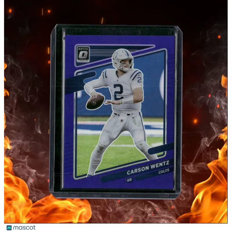 2021 Donruss Optic Carson Wentz Purple Holo 04/50 #109