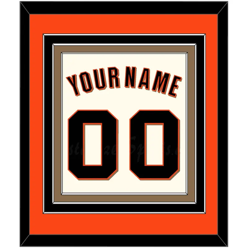 San Francisco Name & Number - Home Cream (2022-2023) - Triple Mat 2