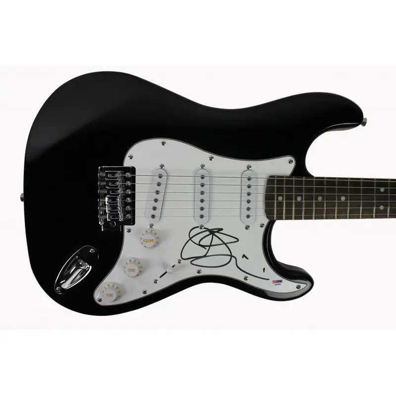 Joe Satriani Chickenfoot Authentic Signed Black Electric Guitar PSA/DNA #AB40998
