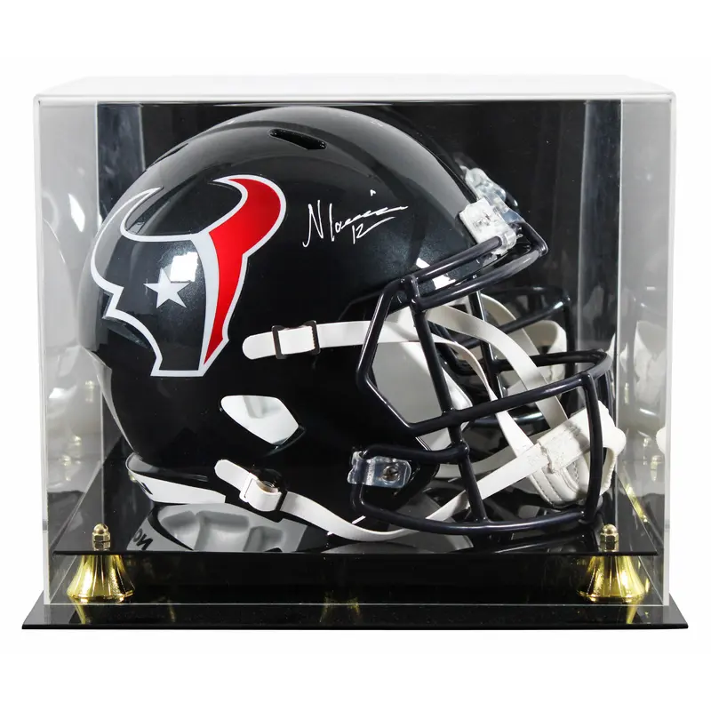 Texans Nico Collins Signed Full Size Speed Rep Helmet W/ Case BAS Witnessed 1