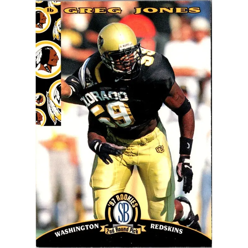1997 Score Board NFL Rookies Greg Jones #4