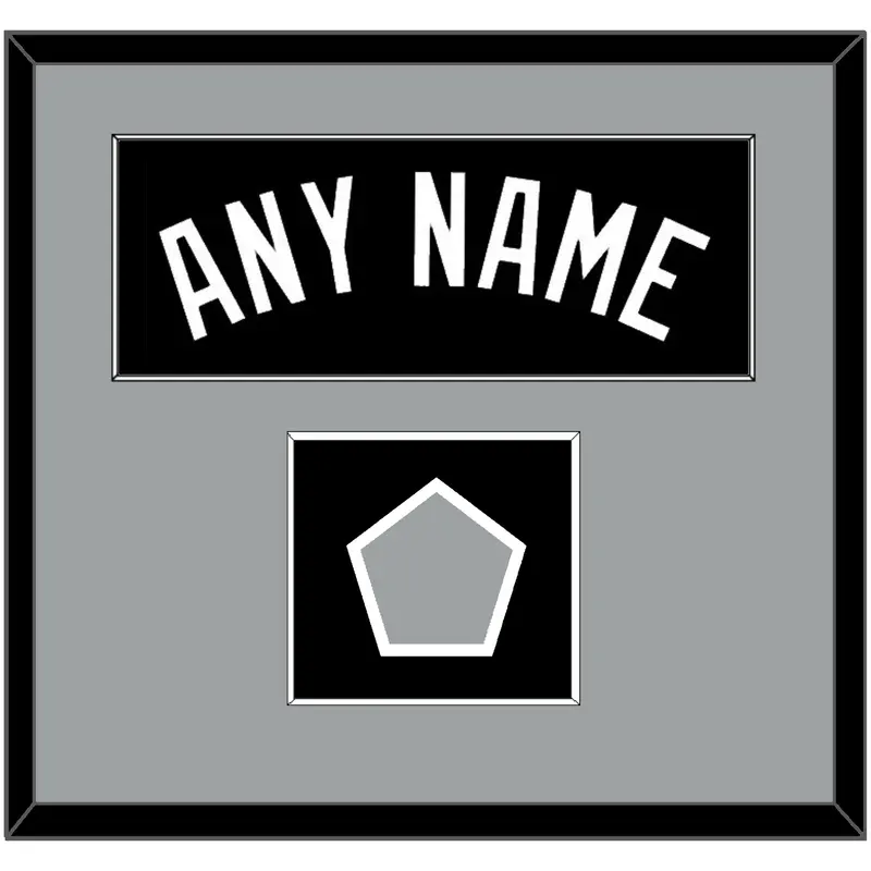 San Antonio Name & Champions Banner Patch - Road Black (1989-2002) - Single Mat 2