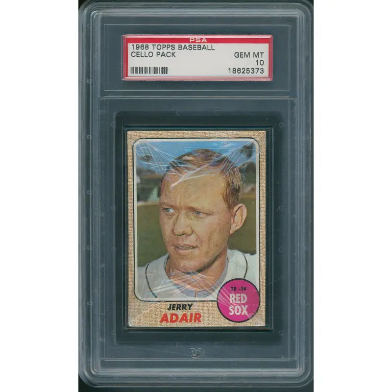 1968 Topps Baseball Unopened Cello Pack PSA 10