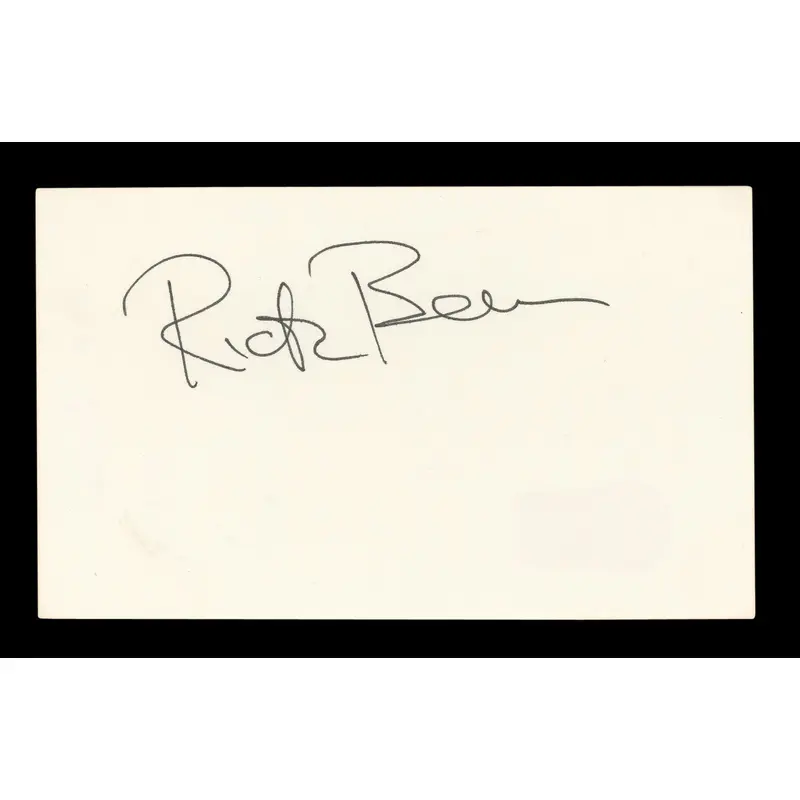 Rick Berman Star Trek Enterprise Signed 3x5 Index Card Autographed BAS #AD70320