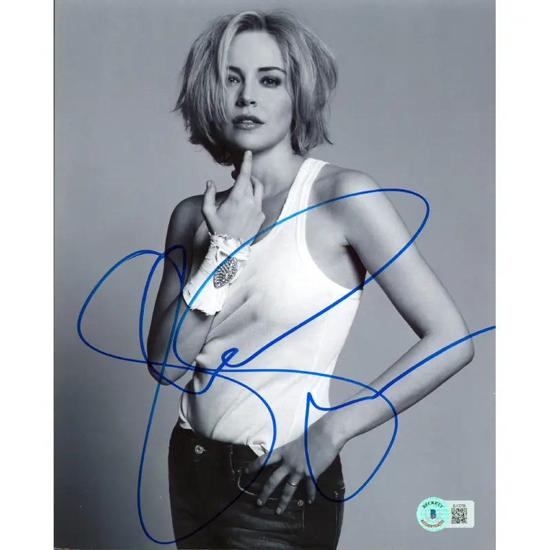 Sharon Stone Basic Instinct Authentic Signed 8x10 Photo Autographed BAS #BJ12738