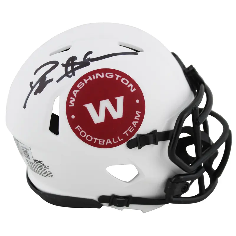 WFT Deion Sanders Authentic Signed Lunar Speed Mini Helmet BAS Witnessed