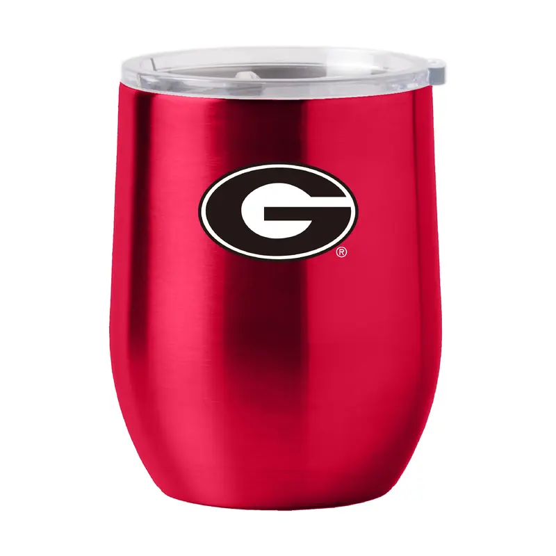 Georgia 16oz Gameday Stainless Curved Beverage