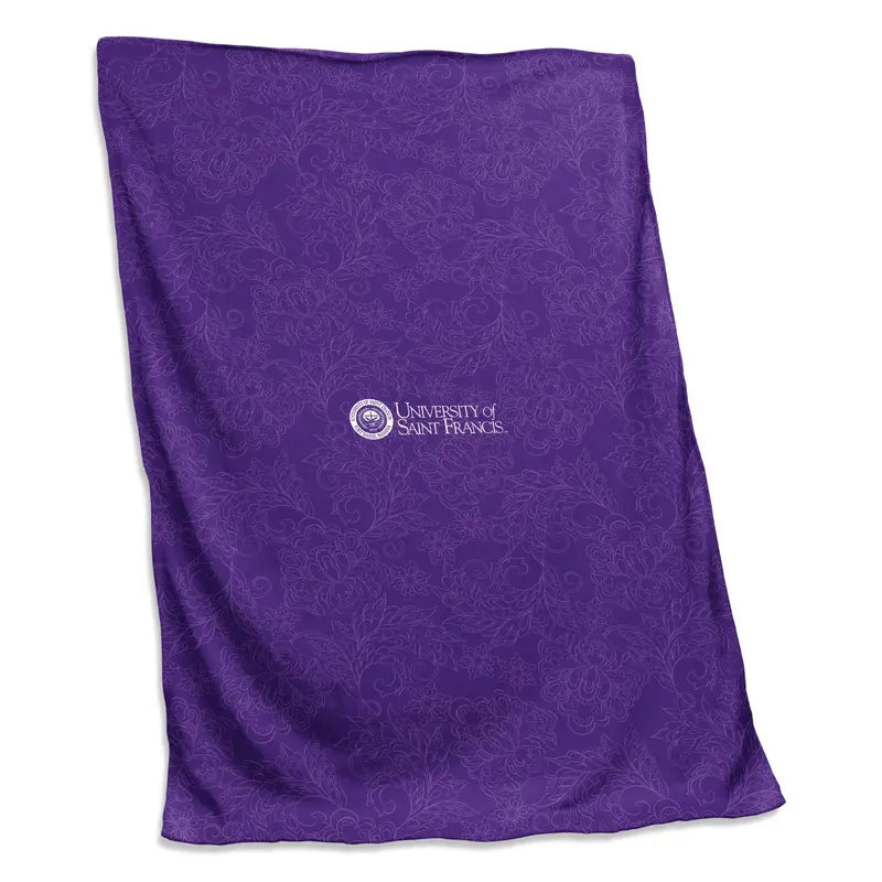 Saint Francis - Fort Wayne Purple Paisley Sweatshirt Blanket (Screened)