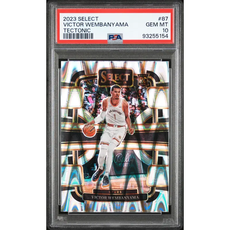 Victor Wembanyama 2023 Select #87 Tectonic PSA 10 Gem Mint