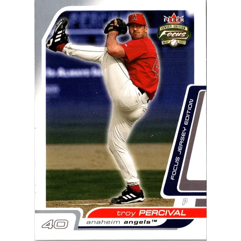 2003 Fleer Focus Jersey Edition Troy Percival #31