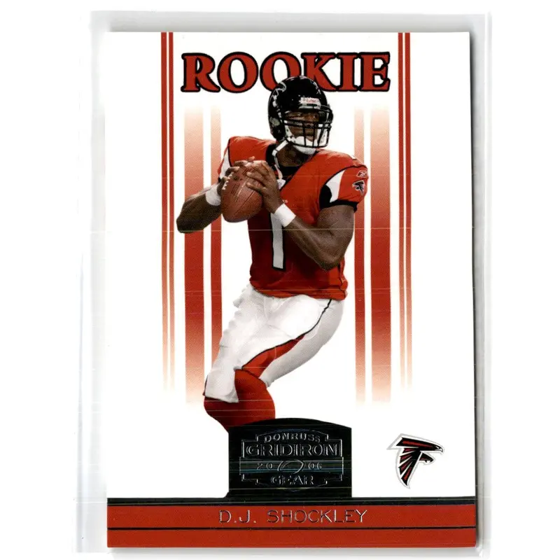 2006 Donruss Gridiron Gear Retail D.J. Shockley #124 Rookie 382/599