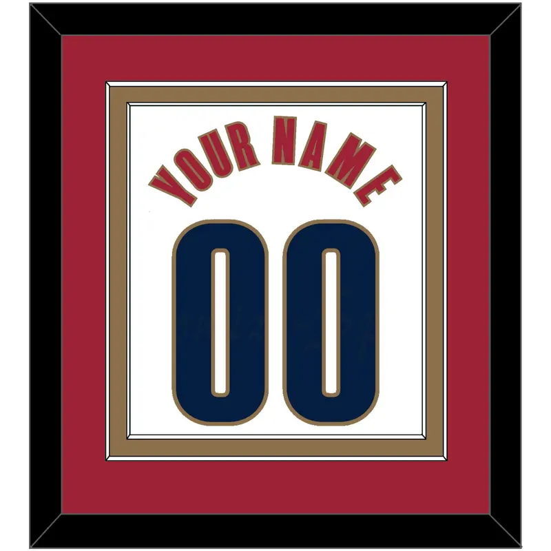 Cleveland Name & Number - Home White (2003-2010) - Double Mat 3