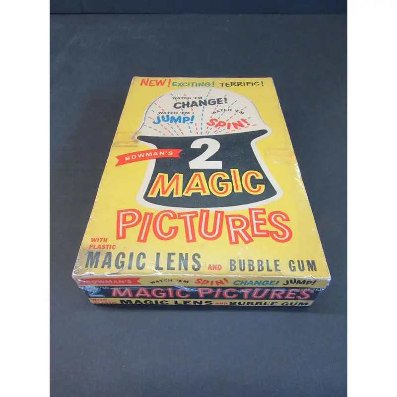 1955 Bowman Magic Pictures 1 Cent Empty Display Box