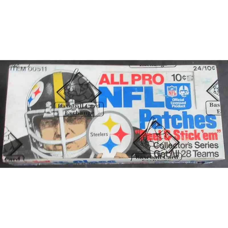 1976 Fleer Football Unopened Patches Wax Box (BBCE)