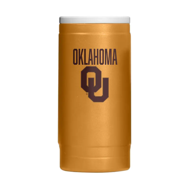 Oklahoma  Huddle Powder Coat Slim Can Coolie