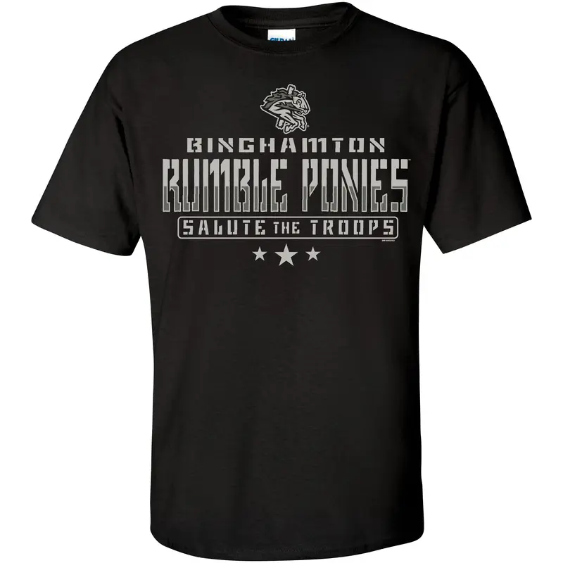 Binghamton Rumble Ponies Armed Forces Adult Sortie Tee