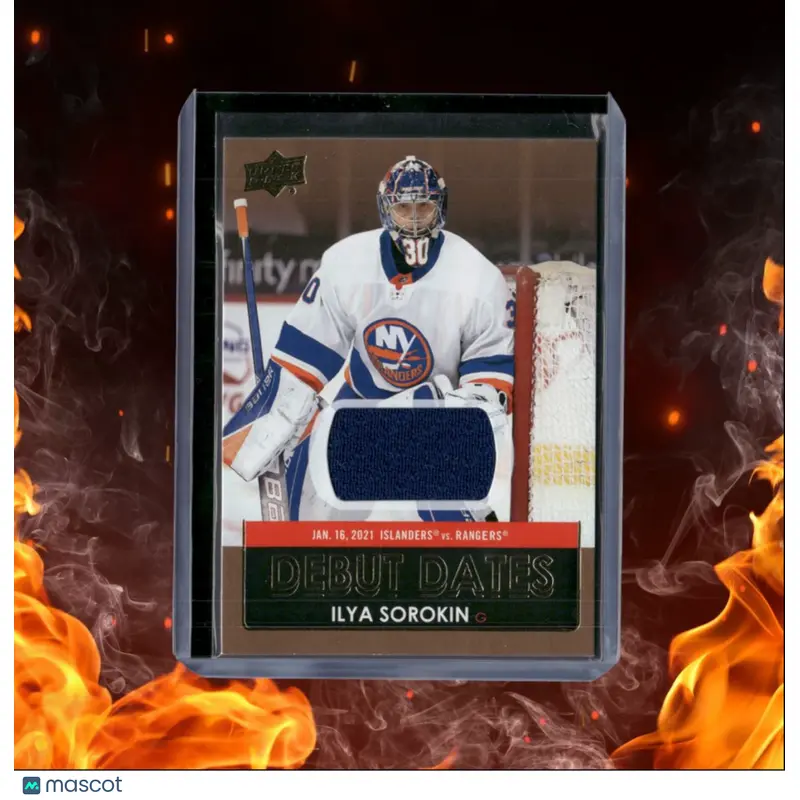 2021-22 Upper Deck Ilya Sorokin Debut Dates Gold #DD-22