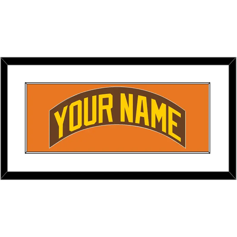 San Diego Nameplate - Road Brown (1980-1984) - Single Mat 2