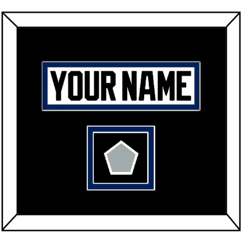 Tampa Bay Nameplate & Jersey Logo Patch - Home White (2001-2007) - Double Mat 2