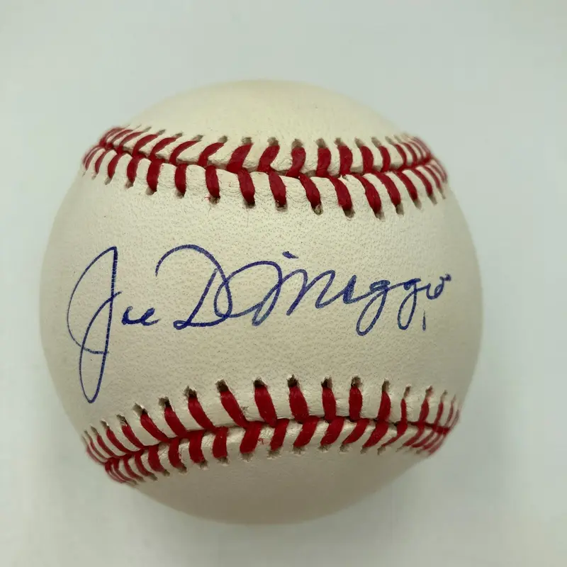 Mint Joe Dimaggio Signed Official American League Baseball JSA COA