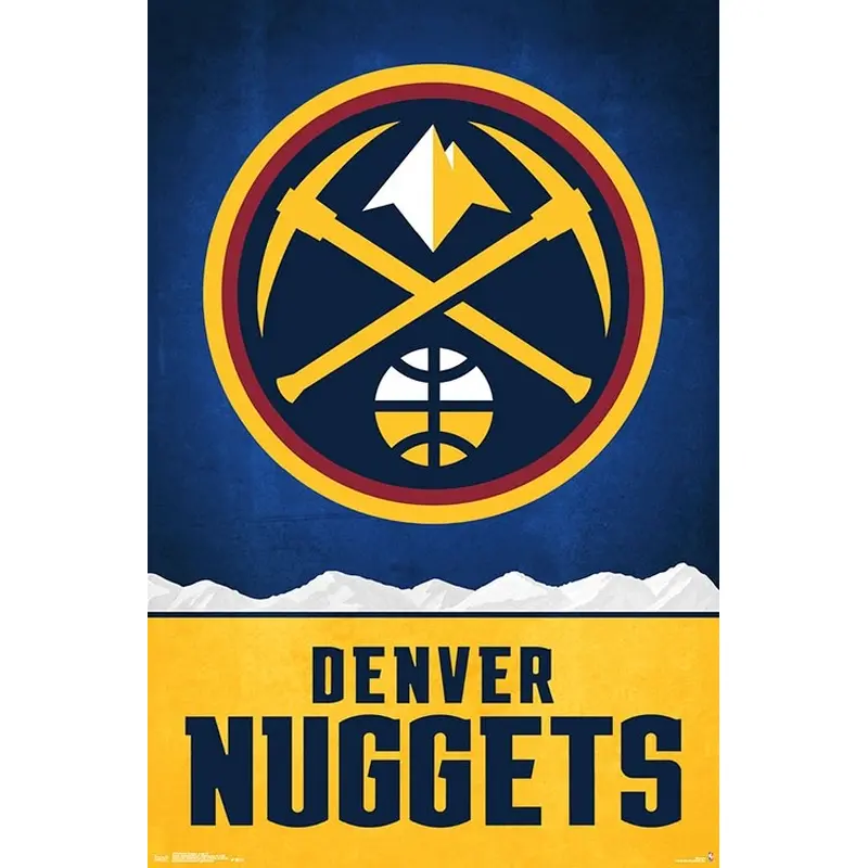 Denver Nuggets Official NBA Basketball Team Logo Poster - Trends International Inc.