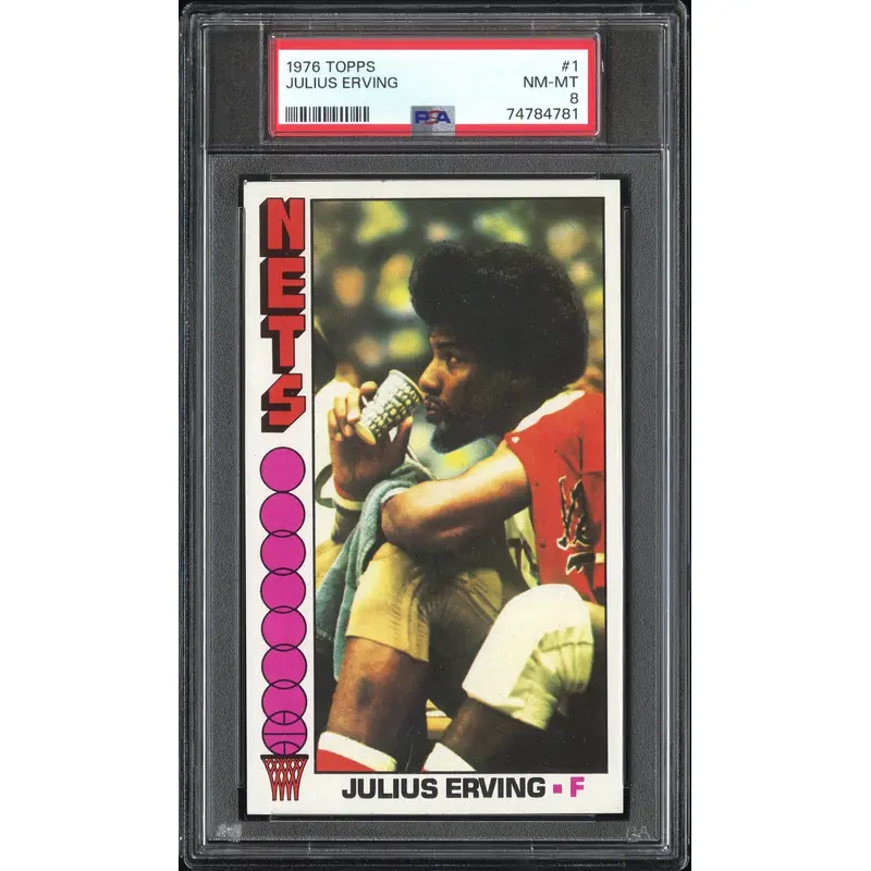 Julius Erving 1976 Topps #1 PSA 8 Nm-Mint