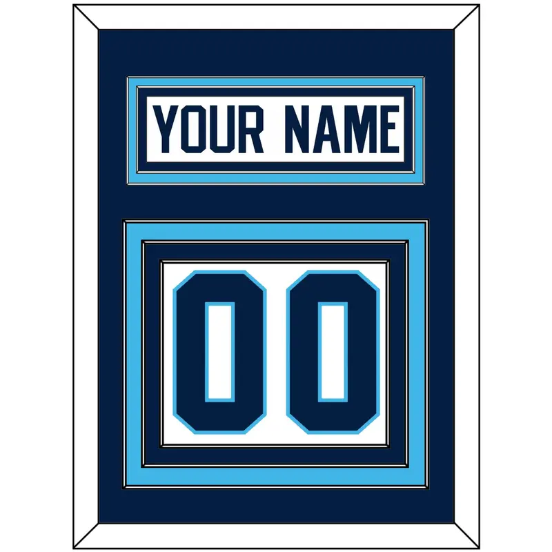 Pittsburgh Nameplate & Number (Back) - Home White (1970-1972) - Triple Mat 3