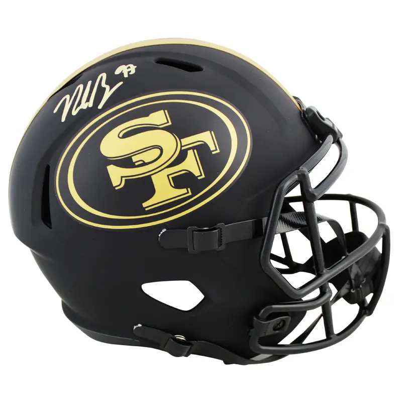 49ers Nick Bosa Authentic Signed Eclipse Full Size Speed Rep Helmet BAS Witness