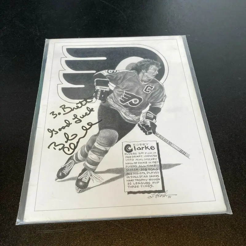 Bobby Clarke Signed Autographed Sports Magazine