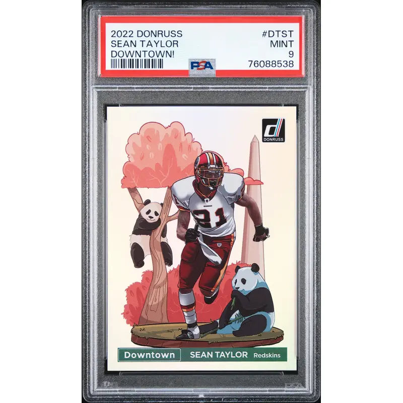 Sean Taylor 2022 Donruss Downtown PSA 9 Mint