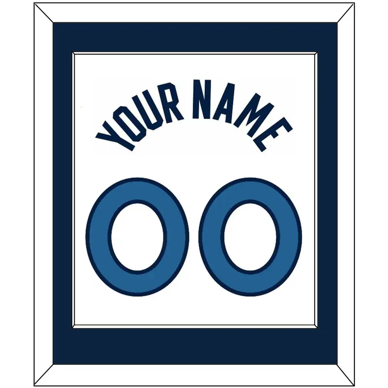 Minnesota Name & Number - White Association - Single Mat 1