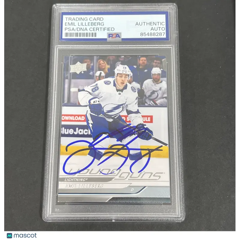 2024 Upper Deck Series One Hockey #241 Emil Lilleberg signed card PSA