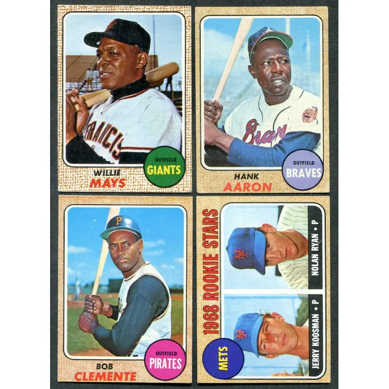 1968 Topps Baseball Complete Set EX EX/MT (598) (24-588)
