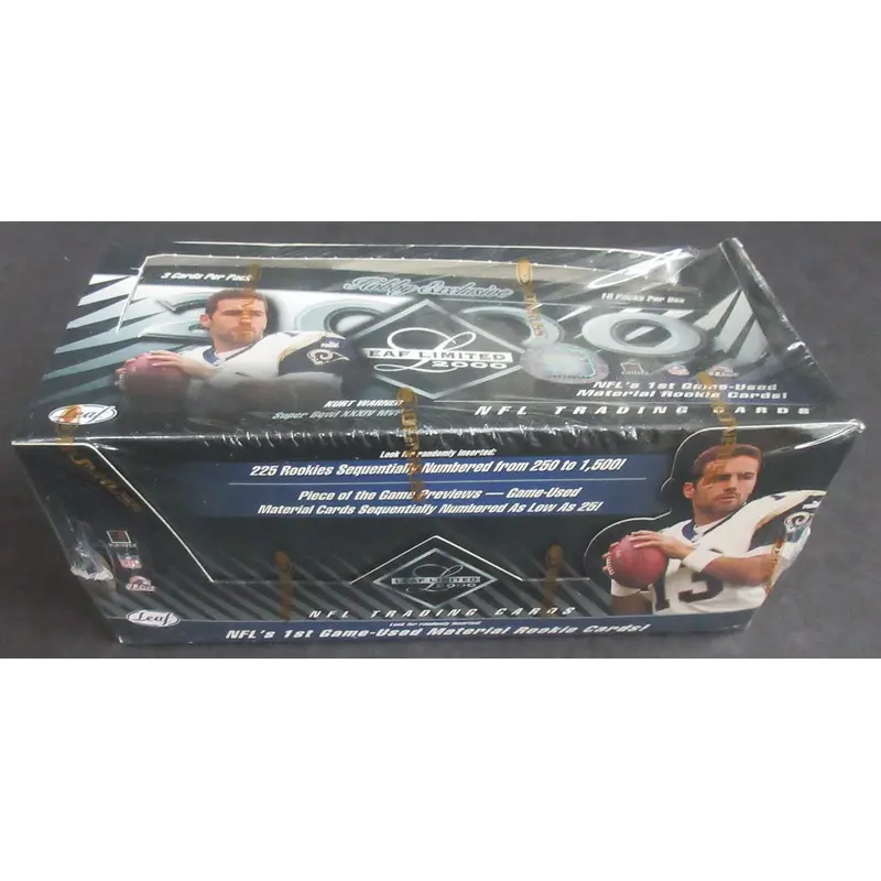 2000 Leaf Limited Football Unopened Box (Hobby) (18/3) (Read)