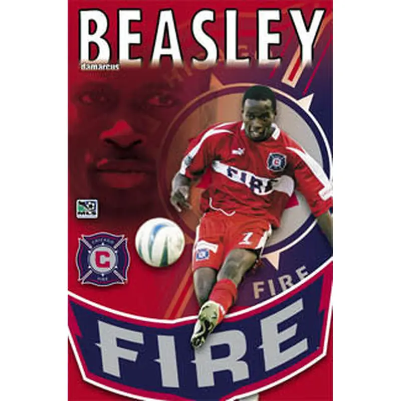 DaMarcus Beasley "Action" Chicago Fire MLS Poster - S.E. 2004