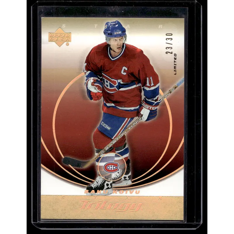 2003-04 Upper Deck Trilogy - Limited - Saku Koivu #50 /30