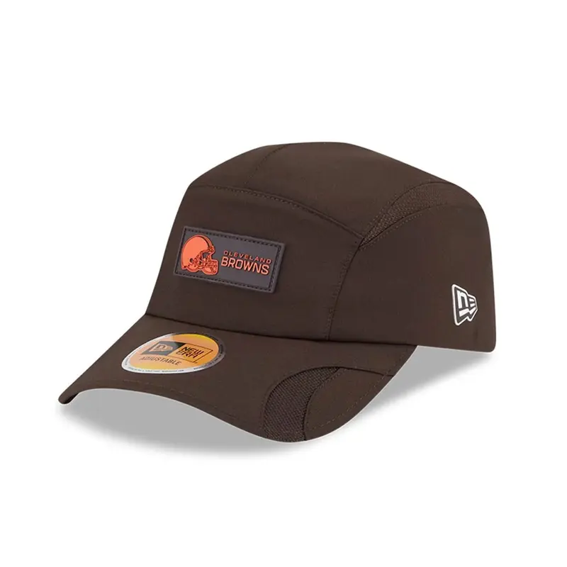 Cleveland Browns NFL Sideline 2025 Dark Brown Runner Adjustable Cap