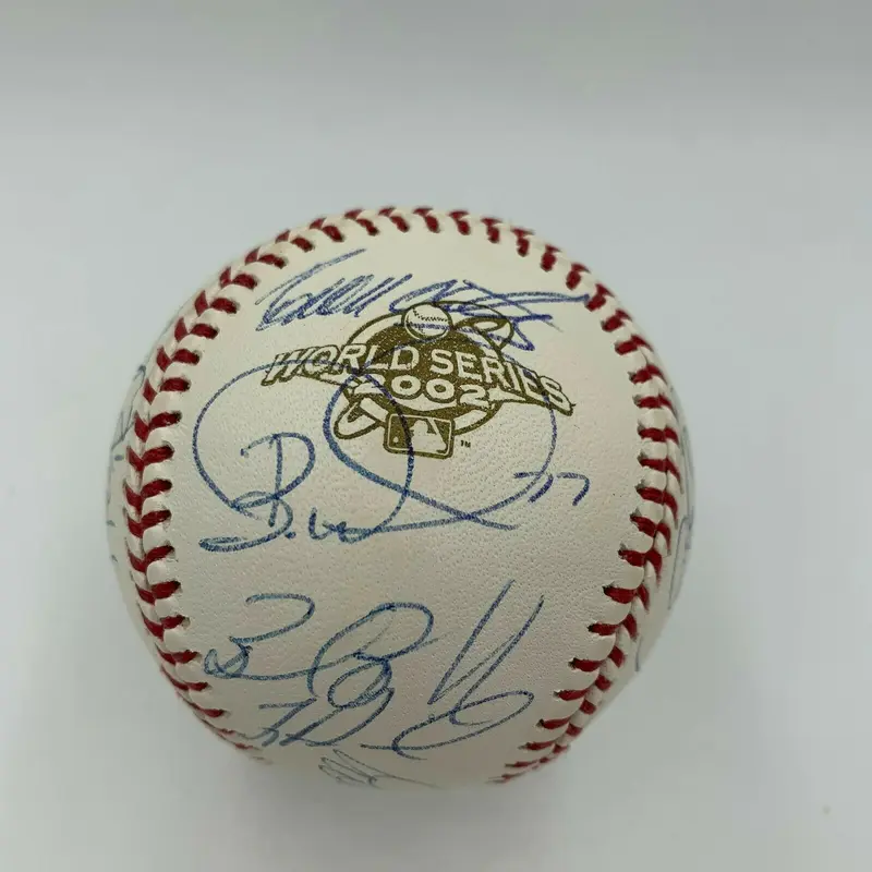 2002 Anaheim Angels World Series Champs Team Signed W.S. Baseball With JSA COA