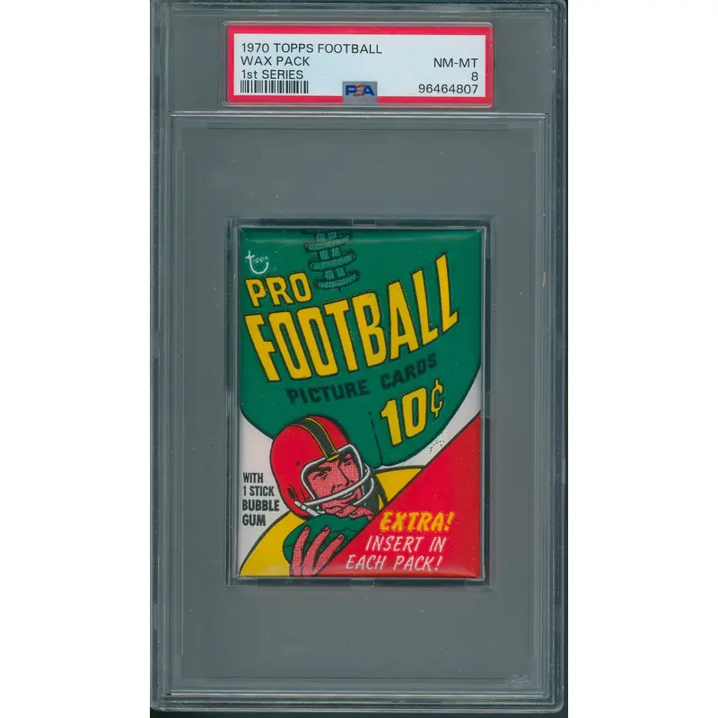 1970 Topps Football Unopened 1st Series Wax Pack PSA 8 *4807