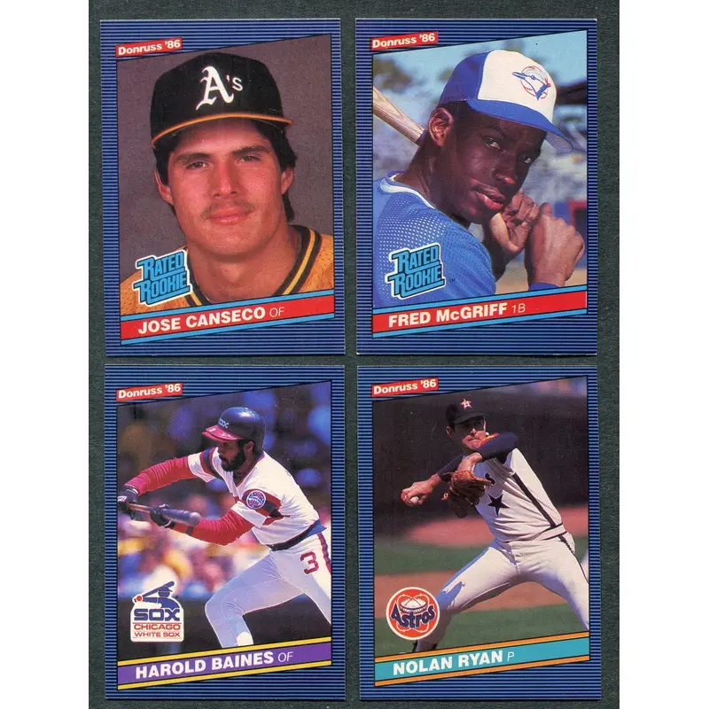 1986 Donruss Baseball Complete Set NM (660) (23-343)