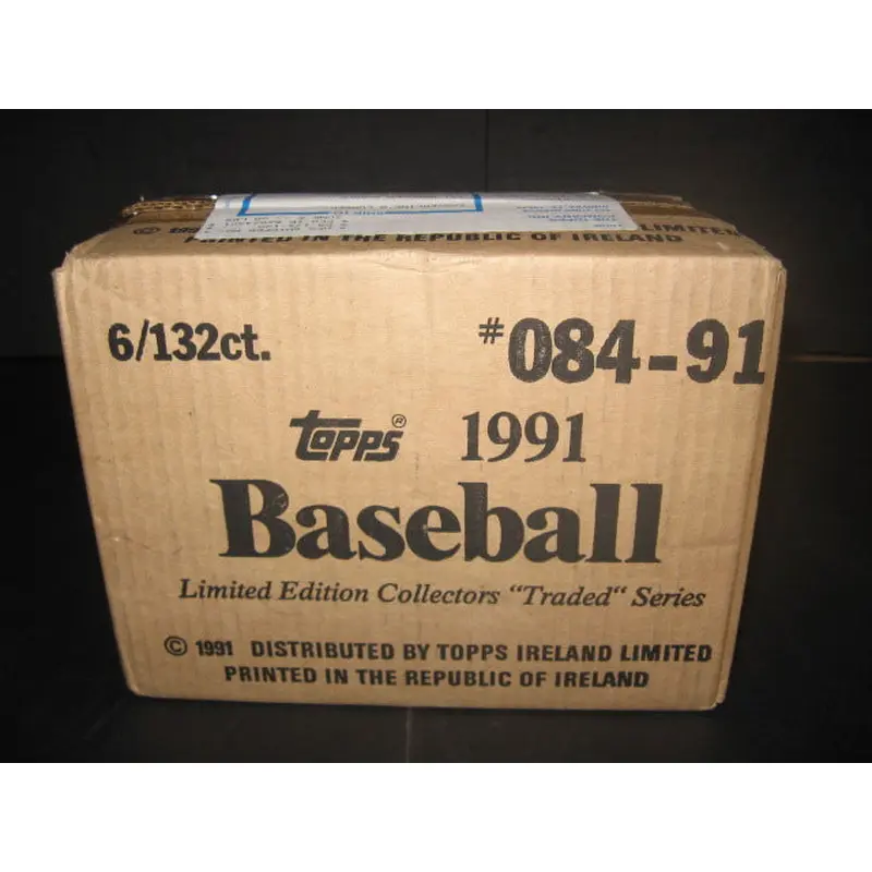 1991 Topps Baseball Traded Tiffany Factory Set Case (6 Sets)