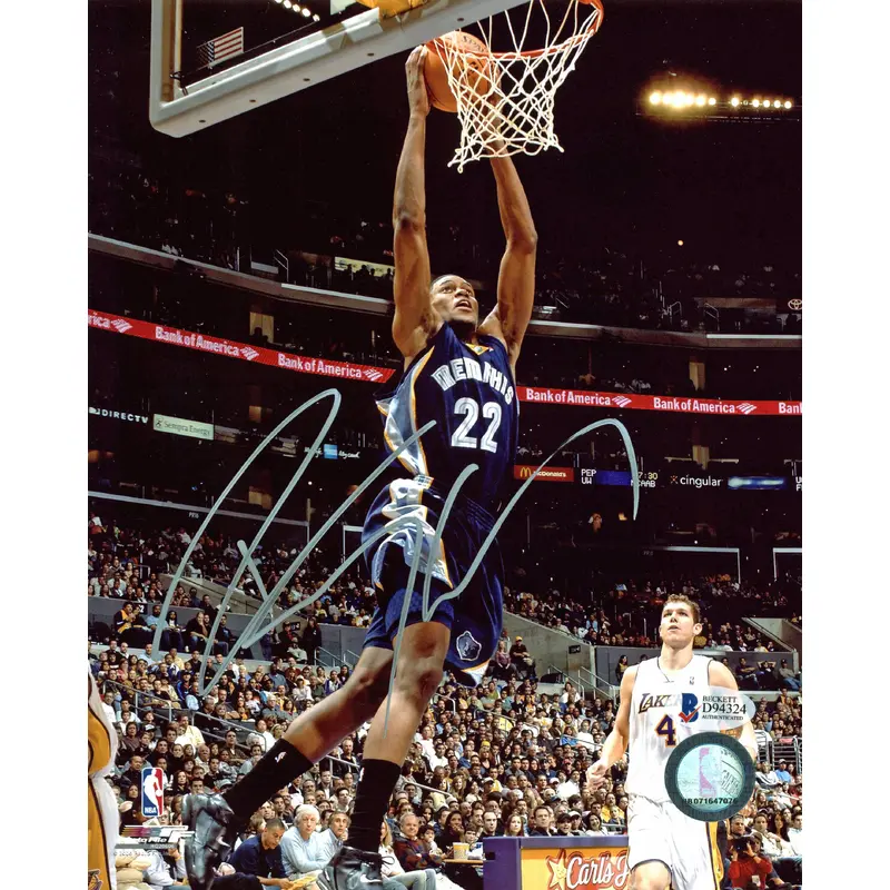 Grizzlies Rudy Gay Authentic Signed 8x10 Photo Autographed BAS #D94324
