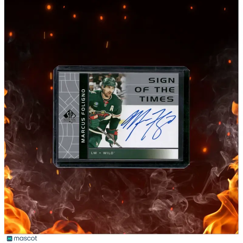 2022-23 Upper Deck SP Authentic Marcus Foligno Sign Of The Times #RSOTT-MF