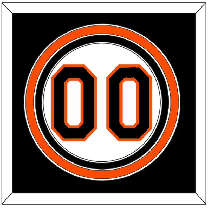 Baltimore Number - Home White (1995-1997) - Triple Mat 3