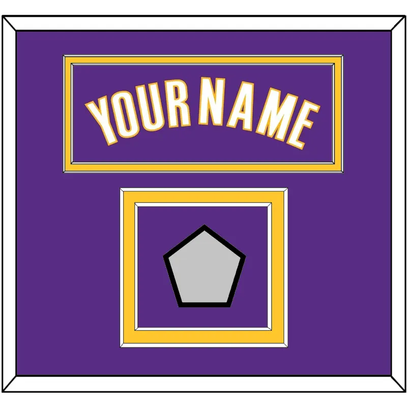 Los Angeles Name & Champions Patch - Road Purple (1999-2004) - Double Mat 2