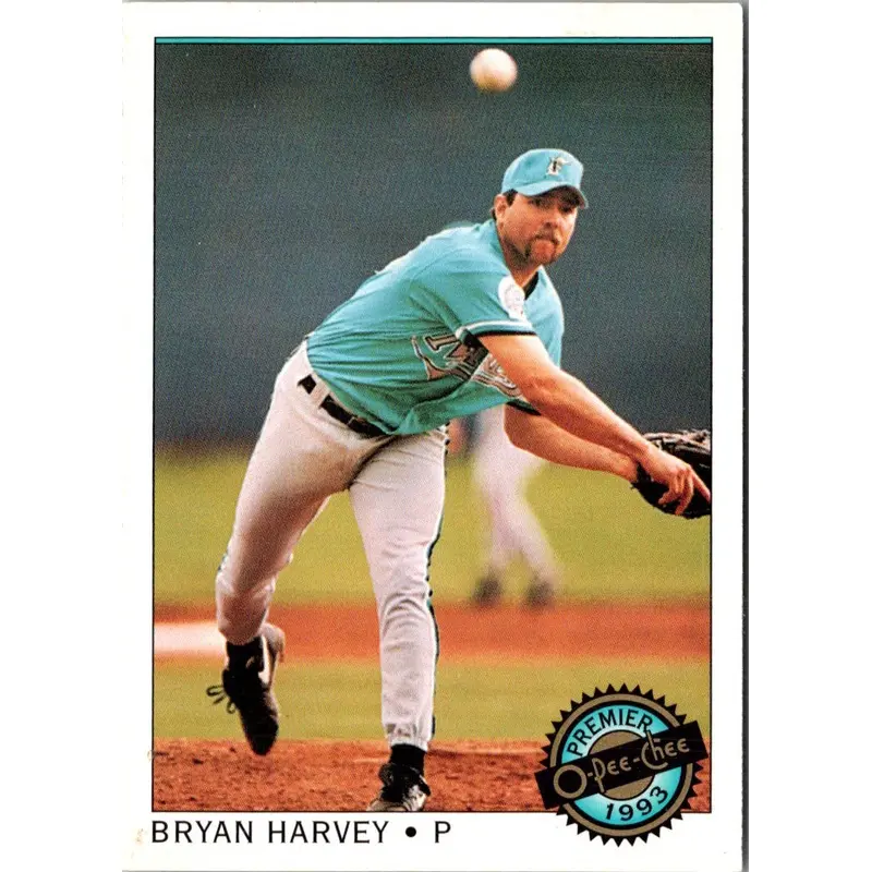 1993 O-Pee-Chee Premier Bryan Harvey #90
