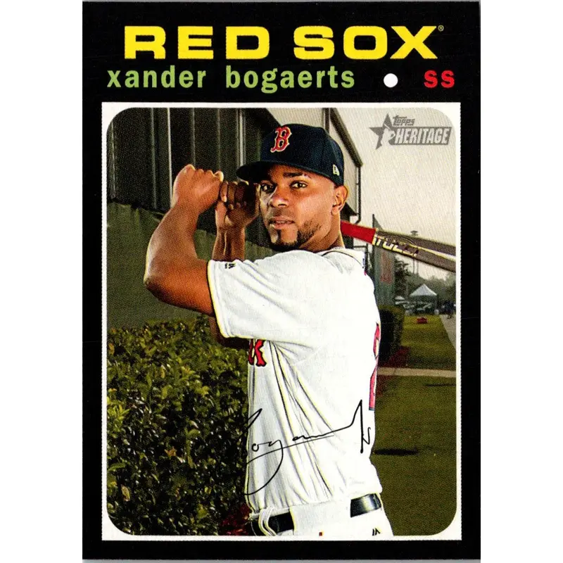 2020 Topps Heritage Xander Bogaerts #345