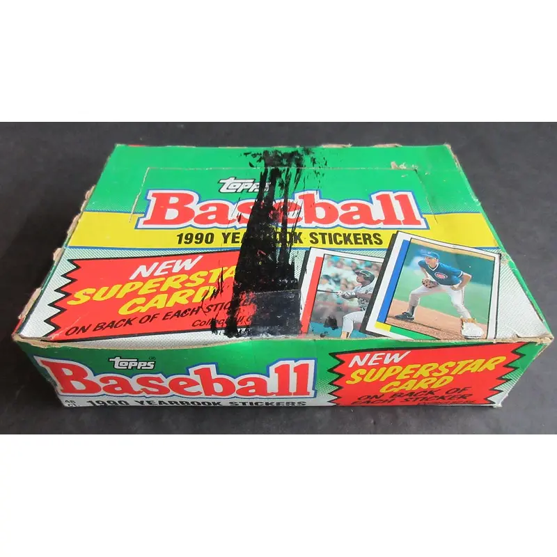 1990 Topps Baseball Yearbook Stickers Unopened Box